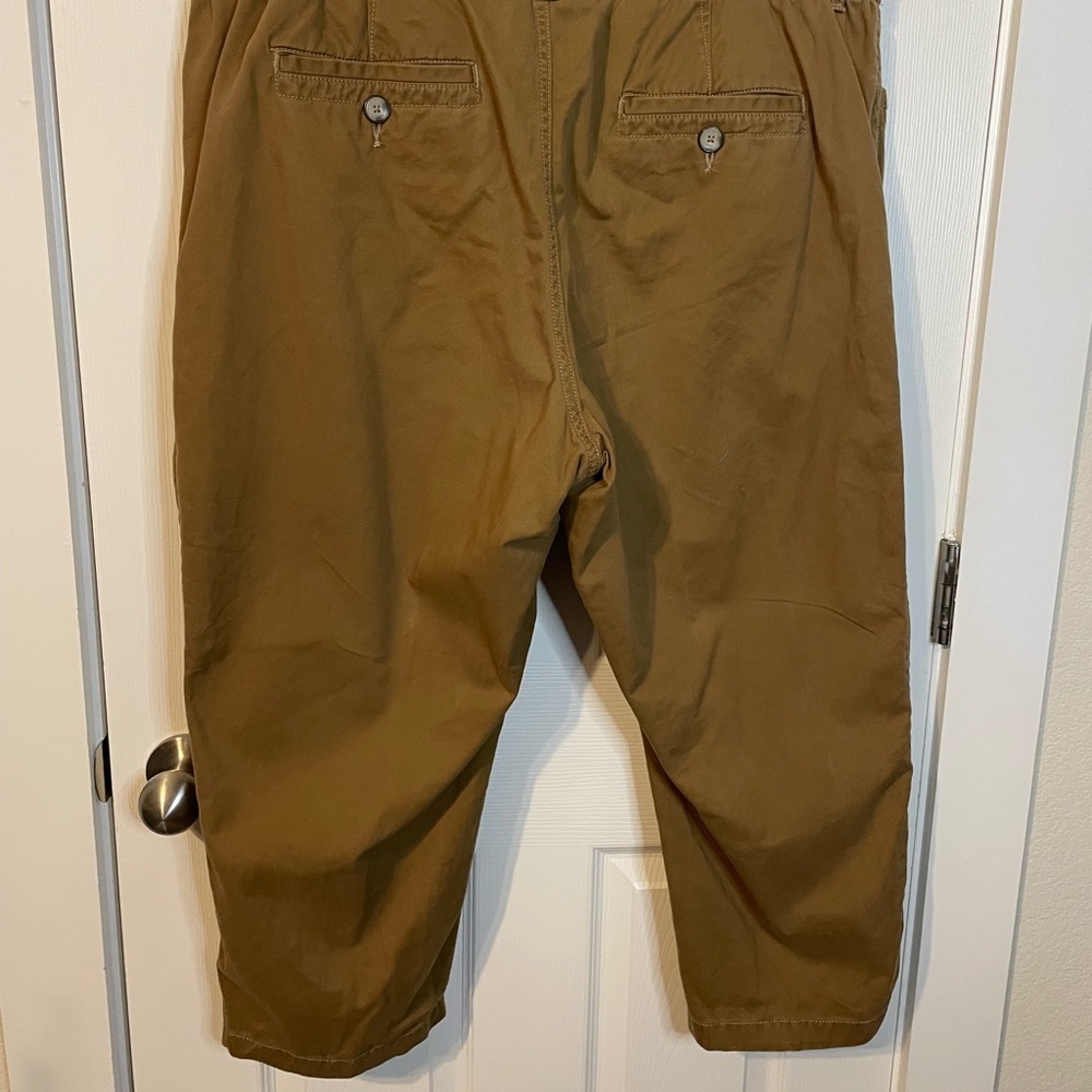 Eddie Bauer dark tan khaki ‘Blakely’ capri pants plus sz 20W - Picture 6 of 13
